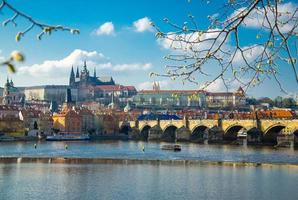 Prague historical center with the Castle, Prague, Czech Republic photo