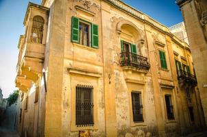 Historic old medieval architecture building in Imdina, Malta photo