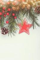 Christmas decor Over white Background photo