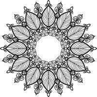 Mandala flower in ethnic style vector