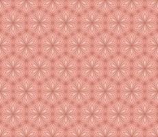 CORAL BACKGROUND WITH VECTOR VINTAGE LINEAR ORNAMENT