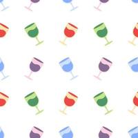 seamless pattern of colorful glasses vector