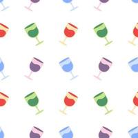 seamless pattern of colorful glasses vector