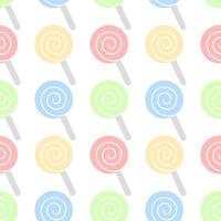 seamless pattern of colorful lollipops vector