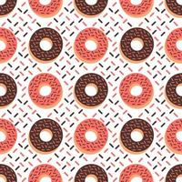 seamless pattern of donuts 2 vector