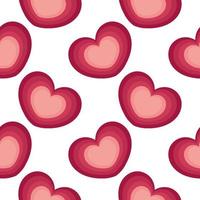 pink heart seamless pattern 3 vector