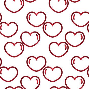 heart seamless pattern in elegant red gradient 2 vector