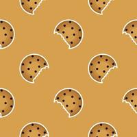 cookie cake seamless pattern vector