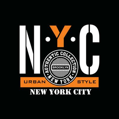 NYC New york element of men fashion and modern city in typography graphic design.Vector illustration.Tshirt,clothing,apparel and other uses