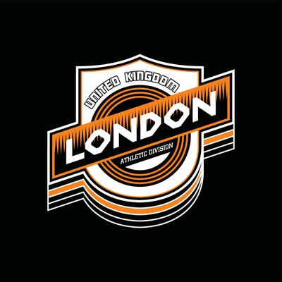 London element of men fashion and modern city in typography graphic design.Vector illustration.Tshirt,clothing,apparel and other uses