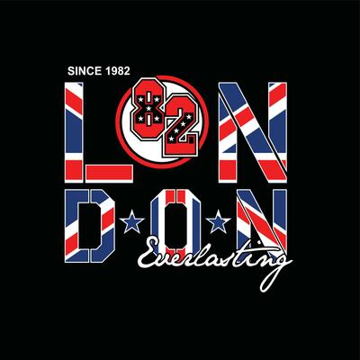 London element of men fashion and modern city in typography graphic design.Vector illustration.Tshirt,clothing,apparel and other uses