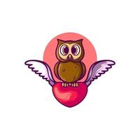 Owl Cartoon Character vector