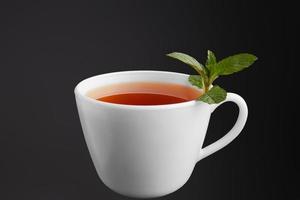 tea cup with mint