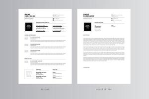 Professional Resume and Cover Letter Template. Pro Vector