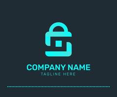 Security Lock logo design vector. Security Company logo vector