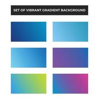 Set of blue purple vibrant color gradient background. vector