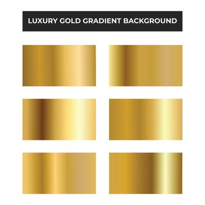 Collection of luxury gold gradient background.