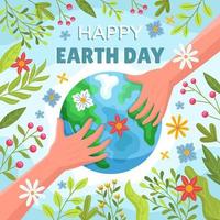 Celebration of Happy Earth Day vector