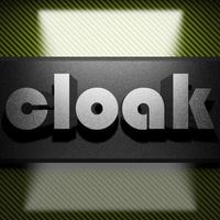 cloak word of iron on carbon photo