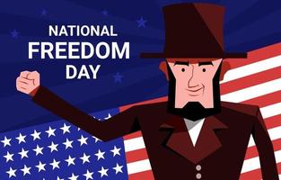 National Freedom Day Background vector