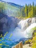 Rjukandefossen in Hemsedal Viken Norway most beautiful waterfall in Europe. photo