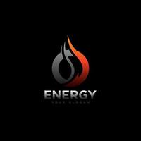 Gas and Oil logo design vector