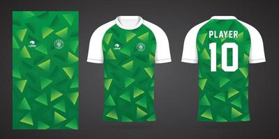 green sports shirt jersey design template