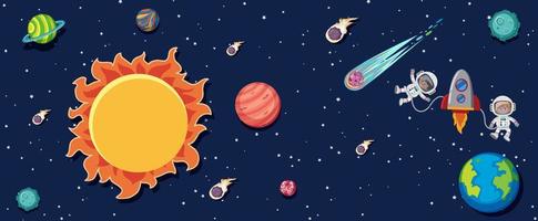 Space element in space background vector