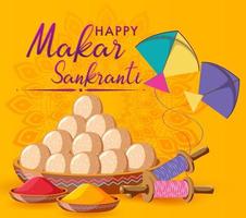 Happy Makar Sankranti day vector