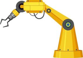 máquina robótica robot brazo mano vector