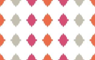 Beautiful Ikat ethnic design. Seamless polka dot pastel cute pattern in tribal, folk embroidery abstract art. Aztec art ornament print.Design for carpet, wallpaper, clothing vector