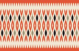 Beautiful ethnic abstract ikat art. Seamless pattern in tribal, folk embroidery, and Mexican style. Aztec geometric art ornament print. Design for carpet, wallpaper, wrapping, fabric, cover. vector