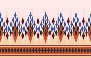 hermoso arte abstracto étnico ikat. patrón sin costuras en bordados tribales y folclóricos. Impresión de ornamento de arte de rombo de patrón kasuri. diseño para alfombras, papel tapiz, ropa, envoltura, tela. vector