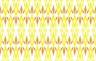 Ikat ethnic design background. Seamless ikat yellow pattern in tribal, folk embroidery abstract art. Aztec geometric art ornament print.Design for carpet, wallpaper, clothing, wrapping, fabric, cover vector