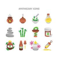 Modern Apothecary Healthcare Icons vector