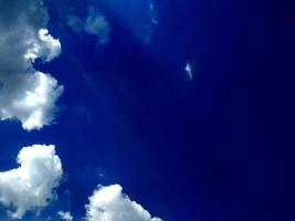 blue sky with cloud background. Selective focus. Copy space photo