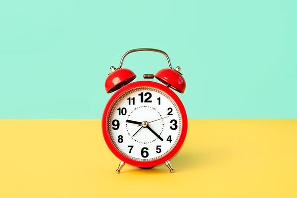 Close Up Of Red Vintage Alarm Clock 6156280 Stock Photo At Vecteezy