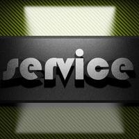 service word of iron on carbon photo