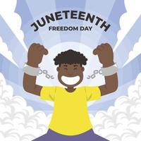 A Man Celebrating Juneteenth Freedom Day