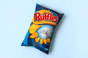 Bag of potato chips Ruffles. Lays potato chips
