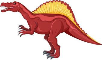 Spinosaurus dinosaur on white background vector