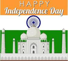 feliz dia de la independencia de india vector