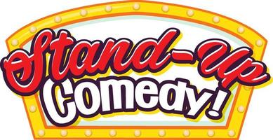 Stand Up Comedy banner design vector