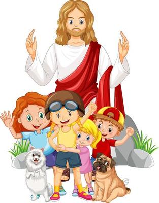 Jesus Loves Children Vector Art, Icons, and Graphics for Free Download