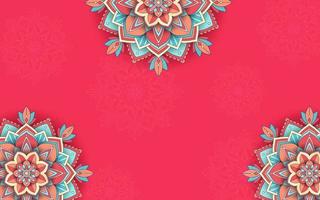 Beautiful mandala background template vector