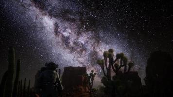 Astronaut and Star Milky Way Formation in Death Valley video