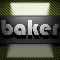 baker word of iron on carbon photo