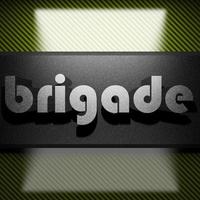 brigade word of iron on carbon photo