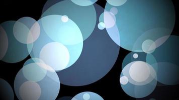 luces de bokeh azul claro de bucle sin costura abstracto. video
