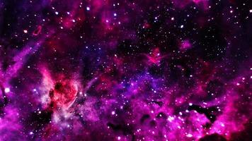 viagem espacial brilho rosa roxo vermelho nebulosa video